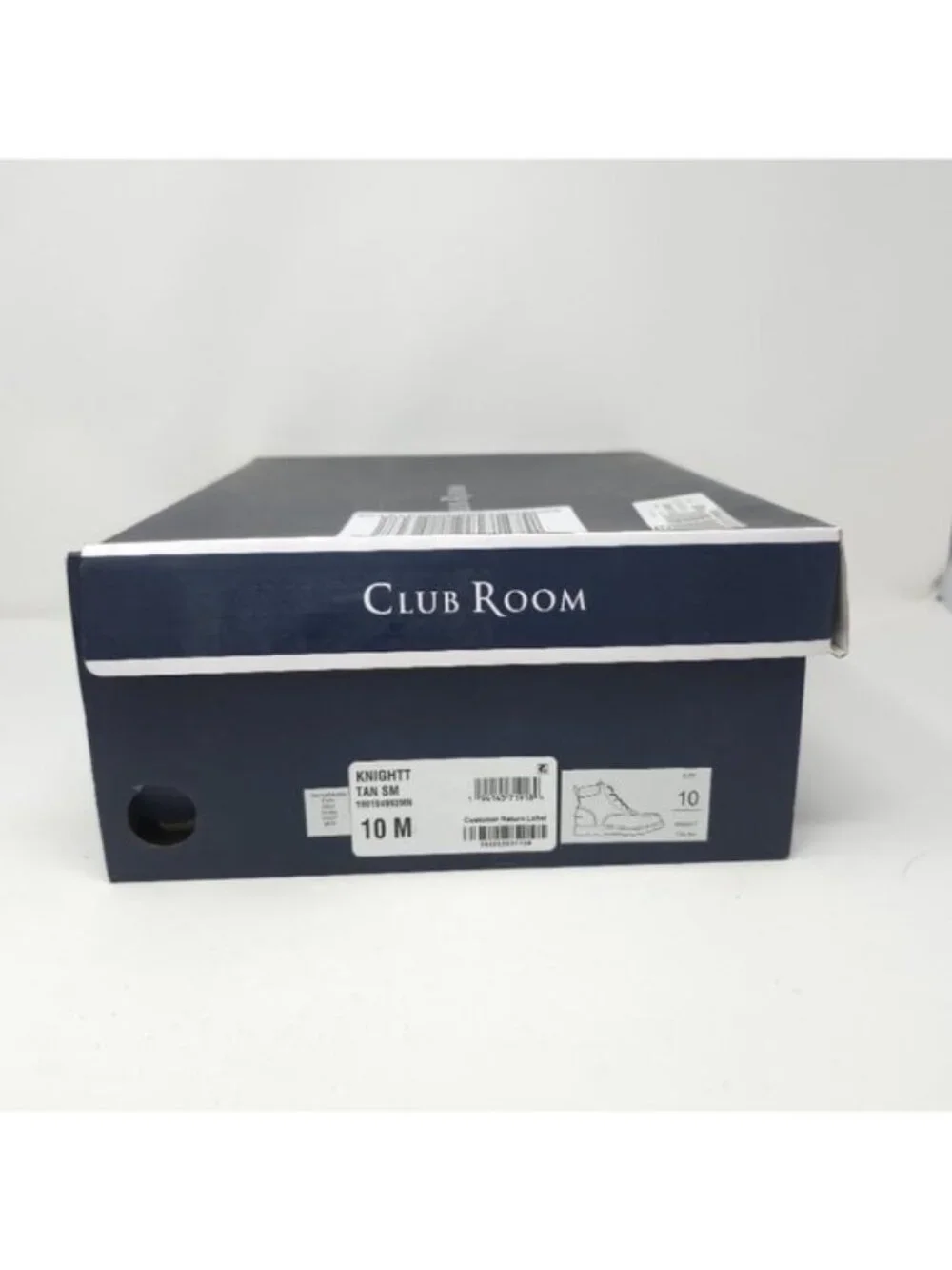 New Club Room Clifton Black Faux Leather Moc Toe Chukka Boots Men’s 10M ( - Picture 8 of 8